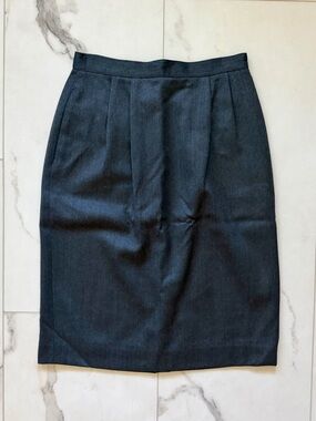 Vintage Wool Pencil Skirt